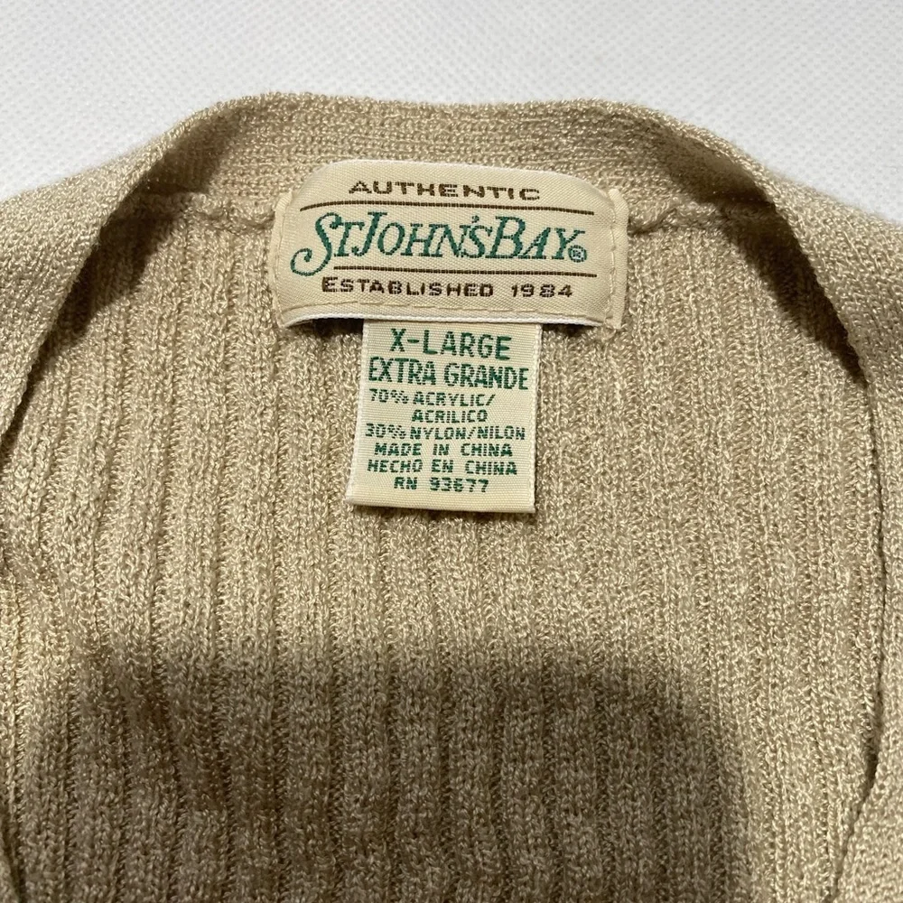 GOOD Size XL Womens St. John’s Bay Long Sleeve Cardigan Sweater Acrylic Nylon
